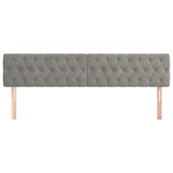 Têtes de lit Gris clair 180x7x78/88 cm Velours 618685618685