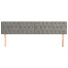 Têtes de lit Gris clair 180x7x78/88 cm Velours 618685618685