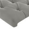 Têtes de lit Gris clair 180x7x78/88 cm Velours 618685618685