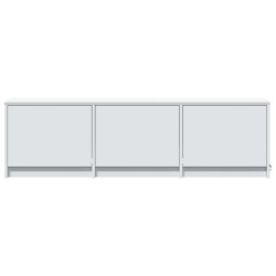 Meuble TV avec LED Blanc 140 x 34 x 40 cm Bois d’ingénierie 618686618686