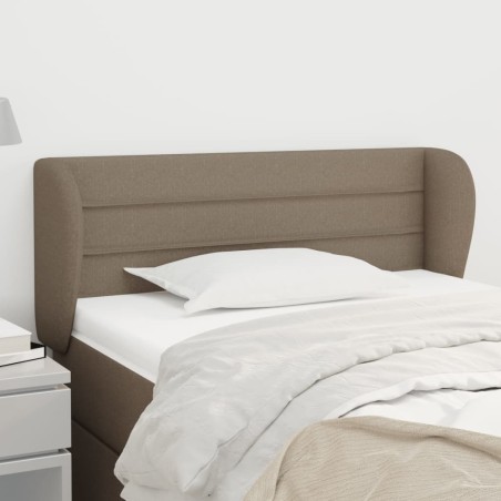  Tête de lit avec oreilles Taupe 103x23x78/88 cm Tissu 