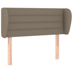  Tête de lit avec oreilles Taupe 103x23x78/88 cm Tissu 