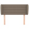  Tête de lit avec oreilles Taupe 103x23x78/88 cm Tissu 