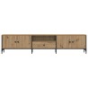 Meuble TV à tiroir chêne artisanal 200x25x44 cm bois ingénierie 618706618706