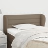  Tête de lit avec oreilles Taupe 103x23x78/88 cm Tissu 
