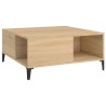 Table basse chêne sonoma 80x80x36,5 cm bois d'ingénierie 618708618708