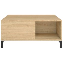 Table basse chêne sonoma 80x80x36,5 cm bois d'ingénierie 618708618708