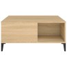 Table basse chêne sonoma 80x80x36,5 cm bois d'ingénierie 618708618708