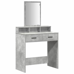 Table de Toilette Gris béton 79 x 41 x 140 cm Bois d'ingénierie 618727618727