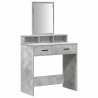 Table de Toilette Gris béton 79 x 41 x 140 cm Bois d'ingénierie 618727618727