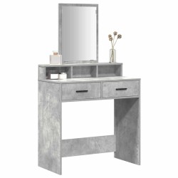 Table de Toilette Gris béton 79 x 41 x 140 cm Bois d'ingénierie 618727618727