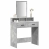 Table de Toilette Gris béton 79 x 41 x 140 cm Bois d'ingénierie 618727618727