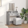 Table de Toilette Gris béton 79 x 41 x 140 cm Bois d'ingénierie 618727618727