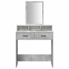 Table de Toilette Gris béton 79 x 41 x 140 cm Bois d'ingénierie 618727618727