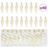 Boule en forme de spirale de Noël 40 pcs Doré Plastique 618733618733
