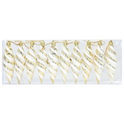 Boule en forme de spirale de Noël 40 pcs Doré Plastique 618733618733