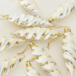 Boule en forme de spirale de Noël 40 pcs Doré Plastique 618733618733