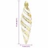 Boule en forme de spirale de Noël 40 pcs Doré Plastique 618733618733