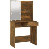 Coiffeuse avec LED Chêne marron 74,5x40x141 cm 618734618734