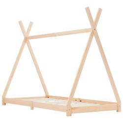 Cadre de lit d'enfant Bois de pin massif 70x140 cm 618736618736