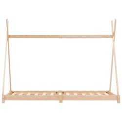 Cadre de lit d'enfant Bois de pin massif 70x140 cm 618736618736