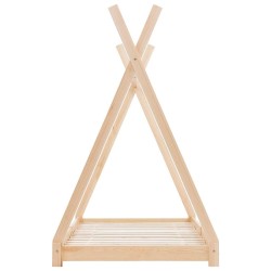 Cadre de lit d'enfant Bois de pin massif 70x140 cm 618736618736