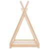 Cadre de lit d'enfant Bois de pin massif 70x140 cm 618736618736