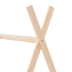 Cadre de lit d'enfant Bois de pin massif 70x140 cm 618736618736
