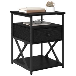 Cabinet de chevet Chêne noir 40 x 42 x 55 cm Bois d'ingénierie 618739618739