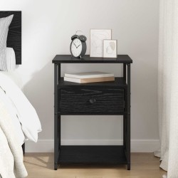 Cabinet de chevet Chêne noir 40 x 42 x 55 cm Bois d'ingénierie 618739618739