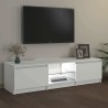 Meuble TV avec lumières LED blanc 140x40x36 cm 618741618741