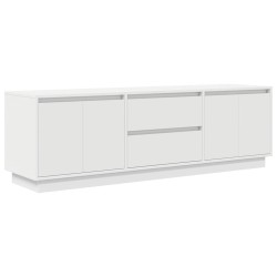 Meuble TV avec lumières LED blanc 160,5x41x50 cm 618743618743