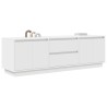 Meuble TV avec lumières LED blanc 160,5x41x50 cm 618743618743