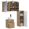 Ensemble de mobilier de salle de bain 4 pc Chêne artisanal 618750618750