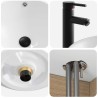 Ensemble de mobilier de salle de bain 4 pc Chêne artisanal 618750618750
