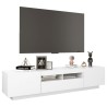 Meuble TV avec lumières LED Blanc 180x35x40 cm 618753618753