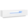 Meuble TV avec lumières LED blanc 160x35x40 cm 618757618757