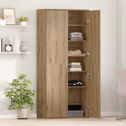 Buffet 80 x 35 x 180 cm Bois d'ingénierie chêne artisanal 618761618761