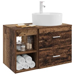Ensemble de mobilier de salle de bain 2 pcs Bois ancien 618766618766
