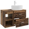 Ensemble de mobilier de salle de bain 2 pcs Bois ancien 618766618766