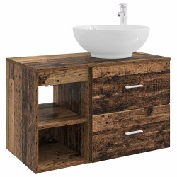 Ensemble de mobilier de salle de bain 2 pcs Bois ancien 618767618767