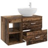 Ensemble de mobilier de salle de bain 2 pcs Bois ancien 618767618767