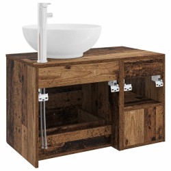 Ensemble de mobilier de salle de bain 2 pcs Bois ancien 618767618767