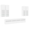Ensemble de meubles TV muraux 7 pcs avec lumières LED blanc 618769618769
