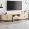 Meuble TV à tiroir chêne sonoma 200x25x44 cm bois d'ingénierie 618770618770