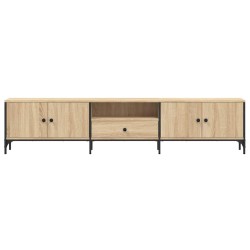 Meuble TV à tiroir chêne sonoma 200x25x44 cm bois d'ingénierie 618770618770