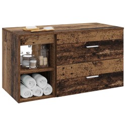 Ensemble de mobilier de salle de bain 2 pcs Bois ancien 618771618771