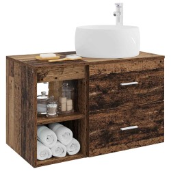 Ensemble de mobilier de salle de bain 2 pcs Bois ancien 618773618773