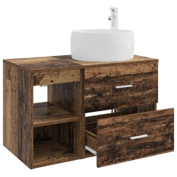 Ensemble de mobilier de salle de bain 2 pcs Bois ancien 618773618773
