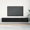 Meuble TV 2 pcs Noir 100 x 30 x 30 cm Bois d'ingénierie 618774618774